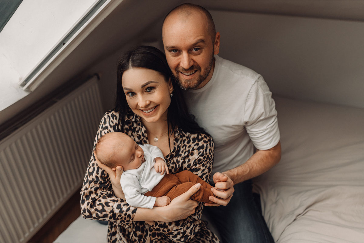 newborn focení doma