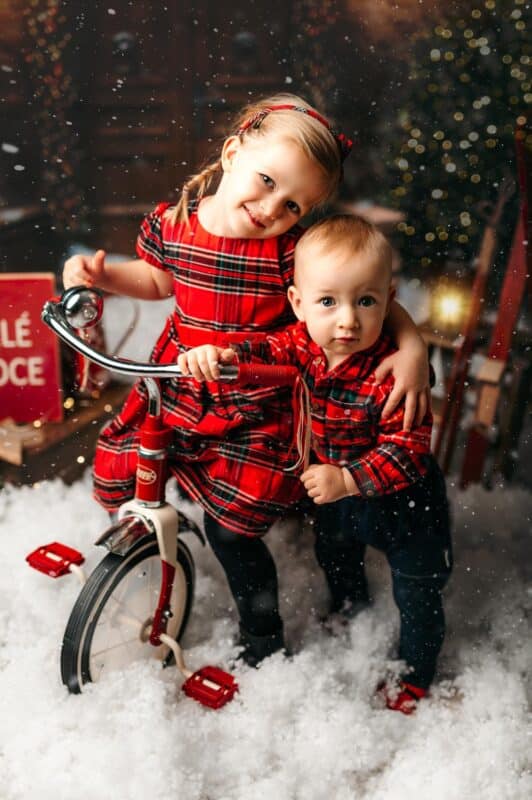 vánoční focení dětí