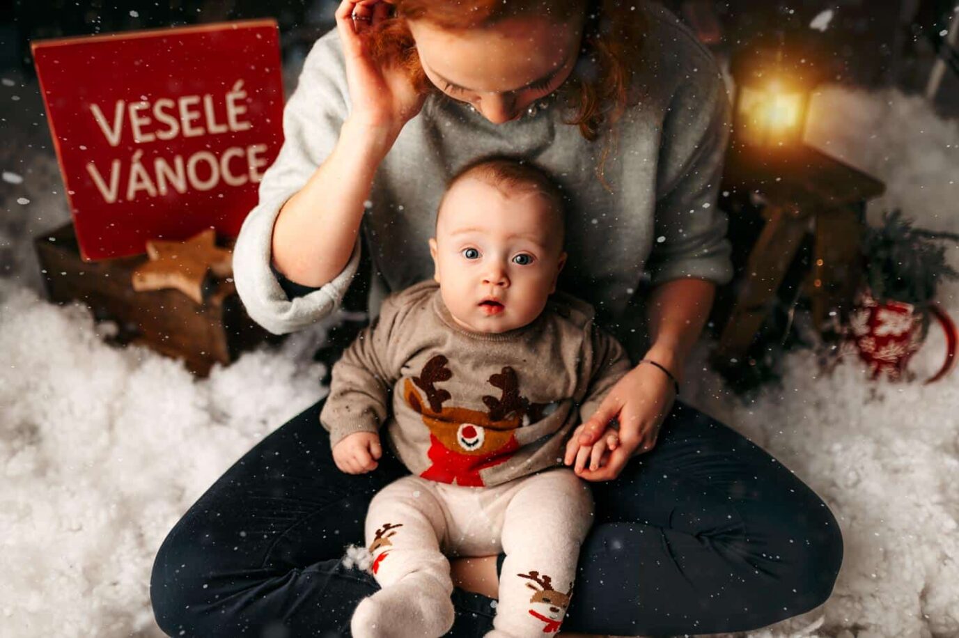 vánoční focení dětí