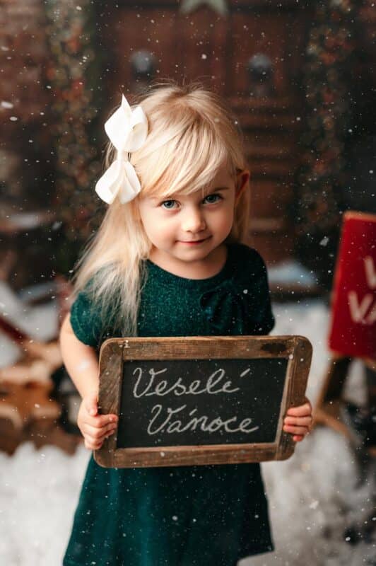 vánoční focení dětí
