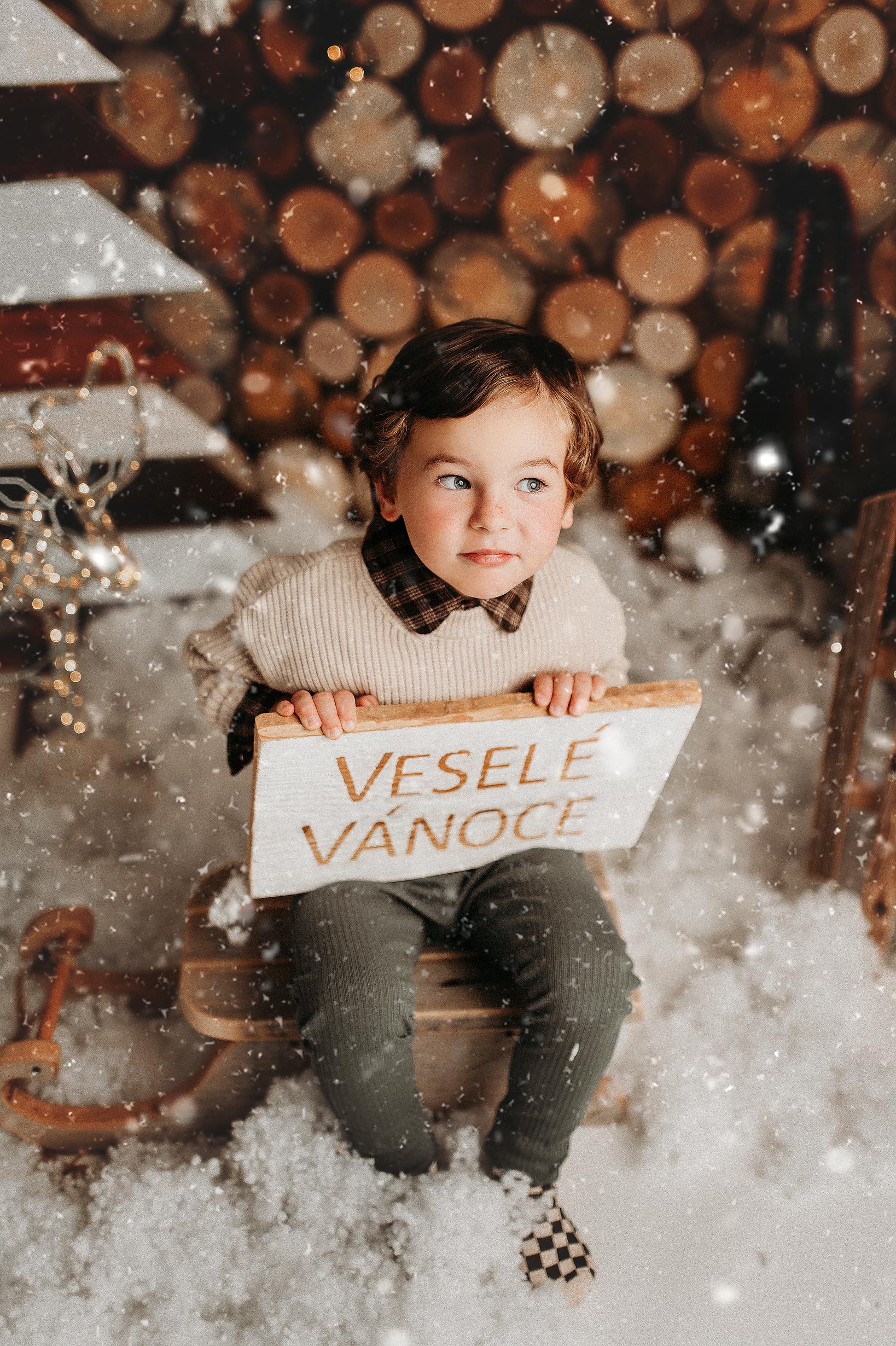 christmas photosession prague