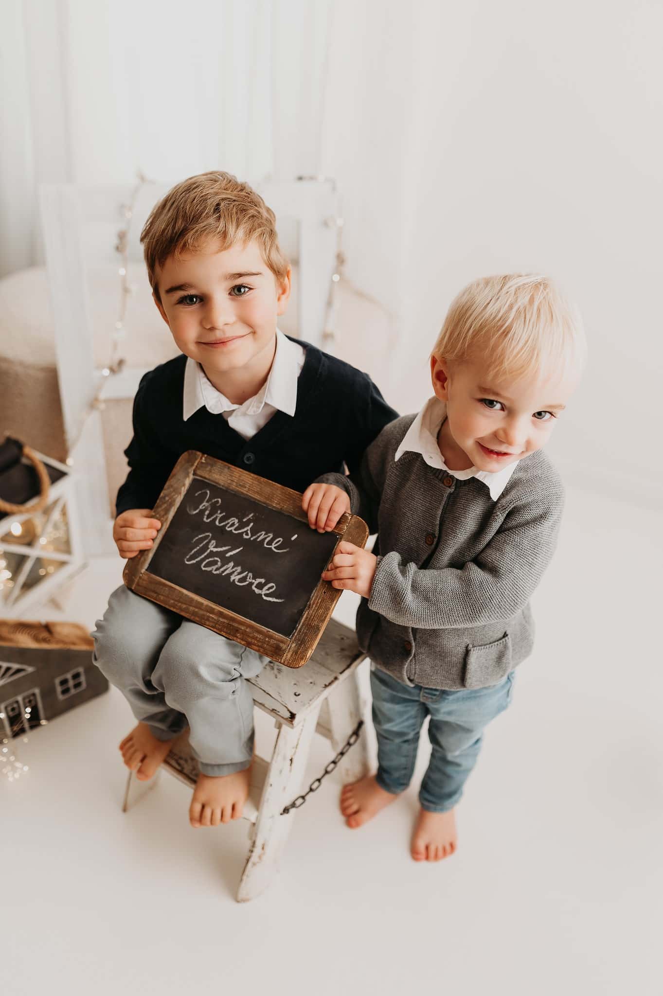 christmas family photosession in prague