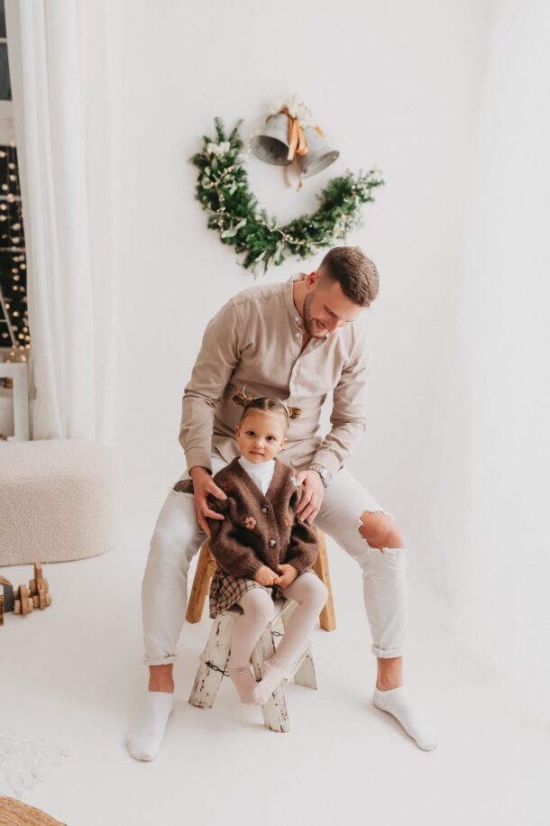 christmas family photosession in prague